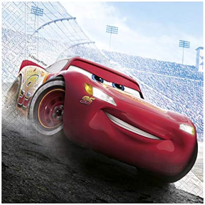 20 2-PLY PAPER NAPKINS 33X33CM CARS THE LEGEND OF THE TRACK